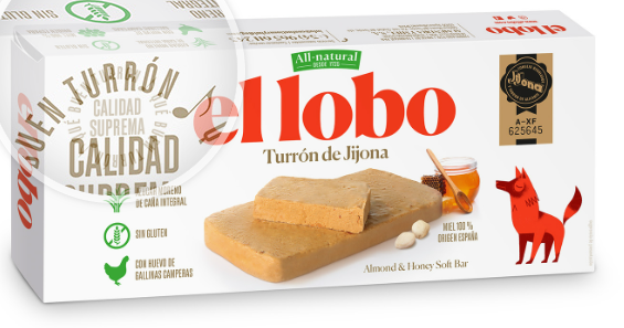 Turrón de Jijona All-Natural El Lobo 250 g
